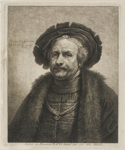 Porträt von Rembrandt von Georg Friedrich Schmidt