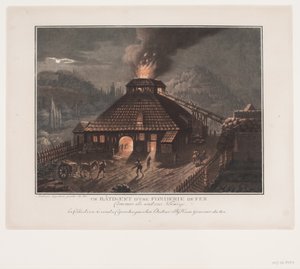 Ein Eisenwerkgebäude
