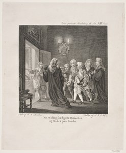 Illustration zu Holbergs Komödien von Georg Haas