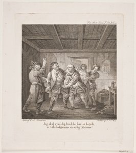 Illustration zu Holbergs Komödien von Georg Haas