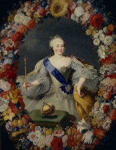 Porträt von Kaiserin Elisabeth 1709-1762, 1754