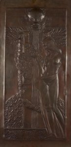 Nymphe und Satyr von Georg Klimt