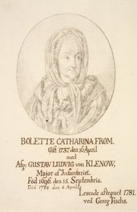 Porträt von Bolette Catharina From von Georg Mathias Fuchs