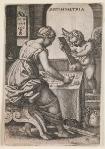 Arithmetica, aus der Serie „Die freien Künste“ von Georg Pencz