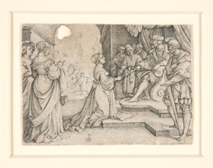 Esther vor Ahasver von Georg Pencz