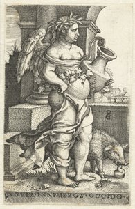 Völlerei (Gula) Gvla innvmeros occido (Titel auf dem Objekt) Sieben Todsünden (Serientitel)