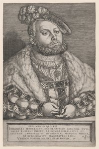 Porträt Johann Friedrichs des Großmütigen, Kurfürst von Sachsen von Georg Pencz