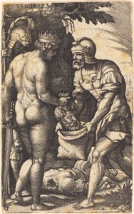 Tomyris mit dem Kopf des Kyros