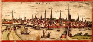 Bremen von Georg and Hogenberg Franz (1535 90) Braun