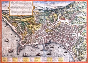 Neapel, Italien von Georg and Hogenberg Franz (1535-90) Braun