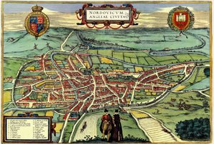 Norwich, England von Georg and Hogenberg Franz (1535 90) Braun