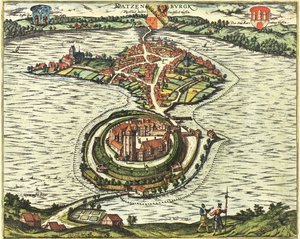 Ratzeburg, Deutschland von Georg and Hogenberg Franz (1535 90) Braun