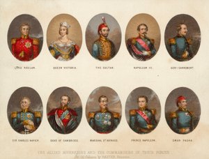 Alliierte Souveräne und Militärkommandanten des Krimkriegs