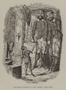 Grimaldis Freundlichkeit zu den Riesen von George (after) Cruikshank