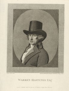 Porträt von Warren Hastings, Esq., veröffentlicht 1795 (Gravur)