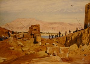 Figuren bei der Arbeit, Luxor von George 9th Earl of Carlisle Howard