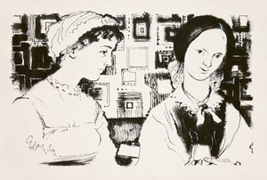 Jane Austen (1775-1817) und Charlotte Bronte (1816-55) - eine imaginäre Begegnung von George Adamson