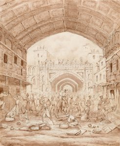 Die Plünderung des Großen Basars von Kabul