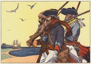 Piraten auf der Insel Tortuga