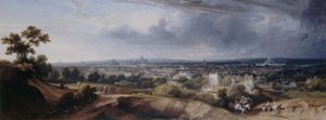 Paris von den Höhen von Montmartre aus gesehen von George Arnald