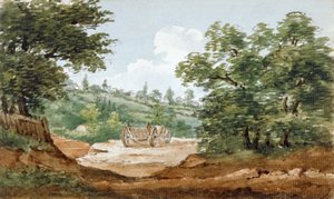 Blick von den Ausgrabungen des Highgate-Tunnels, London, 1812