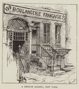 Eine französische Bäckerei, New York von George Augustus Sala