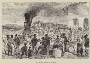 Ein Bahnhof in Virginia