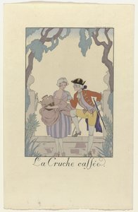 Falbalas et Fanfreluches pour 1925: La Cruche caffée von George Barbier