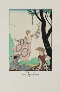 Falbalas et fanfreluches: Papillons, 1921 von George Barbier