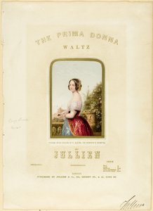 Die Braut, Titelblatt für das Notenblatt von The Prima Donna Waltz von George Baxter