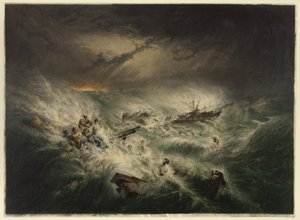 Das Wrack der Reliance (12. November 1842)