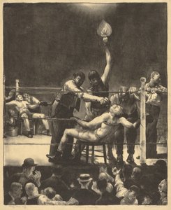 Zwischen den Runden, groß, erster Stein von George Bellows