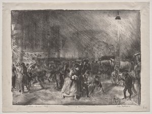 Abendschnee von George Bellows