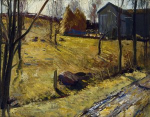 Heuschober und Scheune von George Bellows
