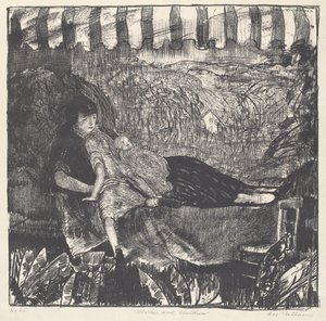 Mutter und Kinder von George Bellows