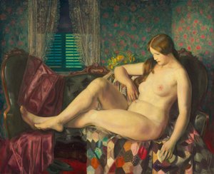 Akt mit sechseckiger Decke von George Bellows