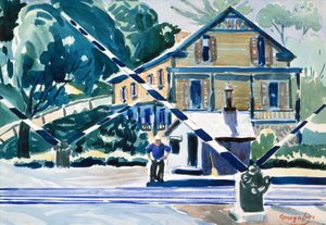 Bahnübergang, Die Berkshires, ca. 1925