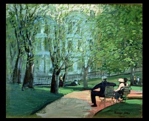 Sommertag, Boston Public Garden, ca. 1923 von George Benjamin Luks