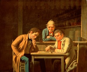 Die Dame-Spieler, 1850