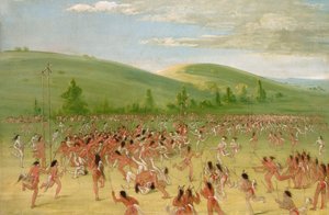 Ballspiel der Choctaw - Ball hoch, 1834-1835