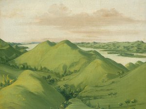 Schöne Grasige Klippen, 110 Meilen oberhalb von St. Louis von George Catlin