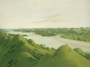 Schöne Prärieklippen über den Poncas, 1050 Meilen über St. Louis von George Catlin