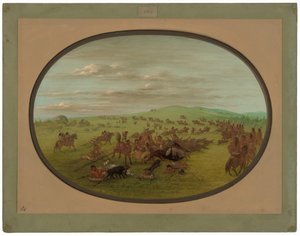 Camanchees ziehen um von George Catlin
