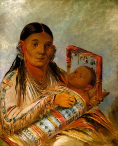 Chée-ah-ká-tchée, Frau von Nót-to-way von George Catlin