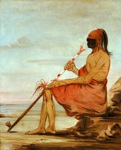 Coo-coo-coo, Die Eule, ein alter Häuptling, 1836 von George Catlin