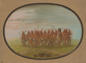 Tanz zum Berdache - Saukie, 1861-1869 von George Catlin