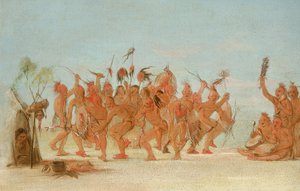 Tanz zum Medizinbeutel des Tapferen von George Catlin