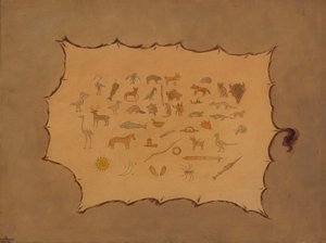 Faksimile eines Ojibbeway-Gewandes von George Catlin