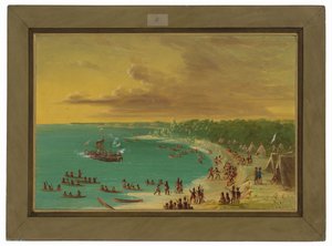 Erste Fahrt der Griffin auf dem Eriesee. 7. August 1679 von George Catlin