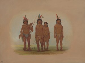 Vier Macouchi-Indianer, 1854-1869